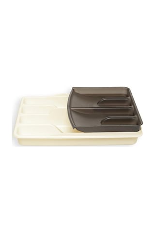 Moonstar Çekmece İçi Kaşıklık 9 Gözlü Çift Katlı Çatal Bıçak Organizer 34x27 CM