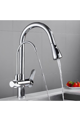 Newarc 150589SP Arıtma Su Girişli Spiralli Evye Bataryası
