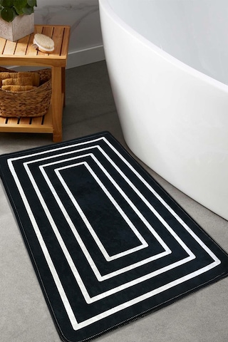 Wale Siyah 60x100 Cm Banyo Paspası Siyah