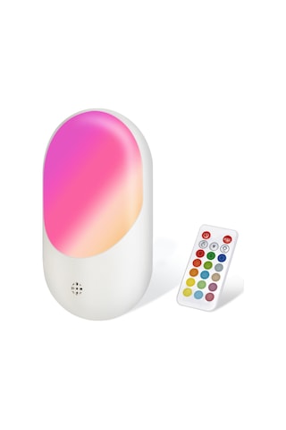 Maiyame Led Akıllı Ambiyans Lambası, Rgb Kumandalı 16 Renk, 10 Seviye Parlaklık, 0.9w, Avrupa Standartı Fişi Diğer