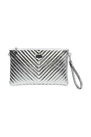 Silver Polo Crash Gümüş Kapitone V Kadın Portföy Ve Clutch El Çantası Sp1034