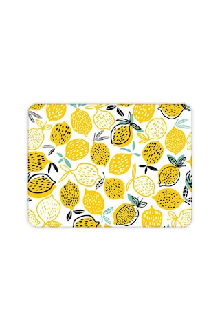 Decorita 10011502223 Sarı Limonlar Cam Kesme Tahtası, 29cm X 34cm Genel