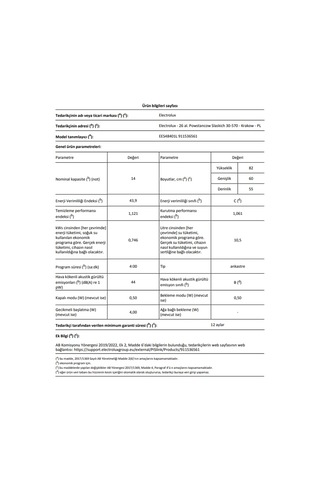 Elektrolux EES48401L Tam Ankastre Satelliteclean Quickselect Inverter Bulaşık Makinesi
