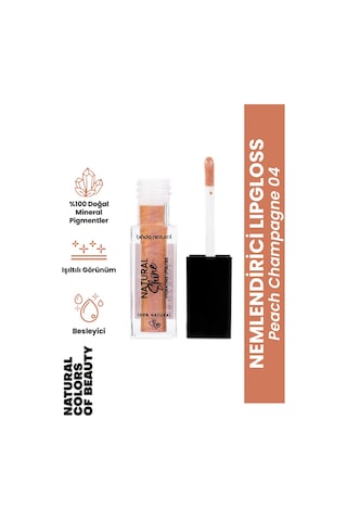 Bade Natural Nemlendirici Lipgloss 04 Peach Champagne