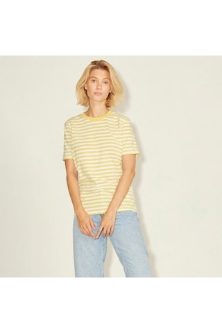 Jjxx Anna Ss Reg Every Stripe Kadın Sarı Tişört