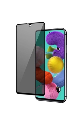 Hubrendy Tedarik Samsung A53 Uyumlu Hayalet Ekran Gizli Tam Kaplayan Kırılmaz Cam Seramik Ekran Koru