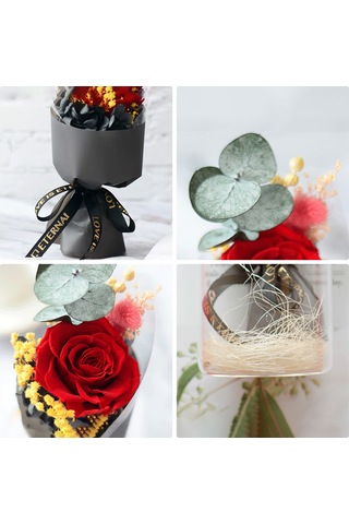 Wezone "led Işık Açan Sonsuz Gül Şişesi - Romantik Hediye Pil Dahil "