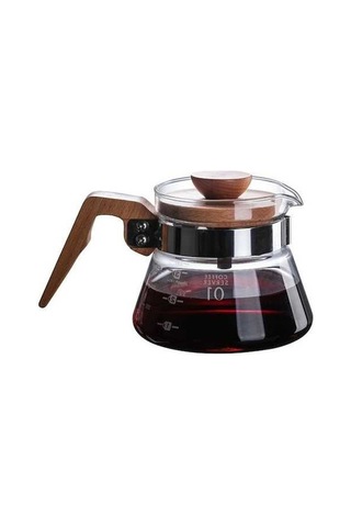 Dancemonkey Elegant Ahşap Kahve Sürahisi - 400ml, Pratik Ve Şık Diğer