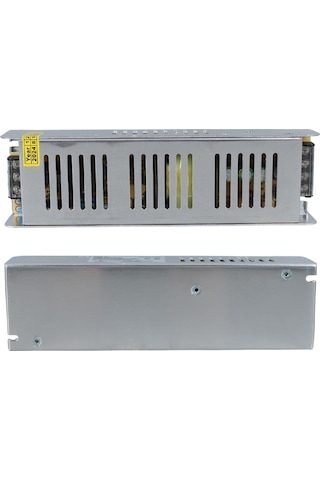 Ledx Aln-m12165s 12 Volt 16.5 Amper 200 Watt Slim Metal Kasa Adaptör 200x60x40mm