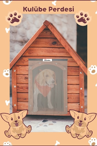 Buycobox Köpek Kulübesi Kapı Perdesi Battal