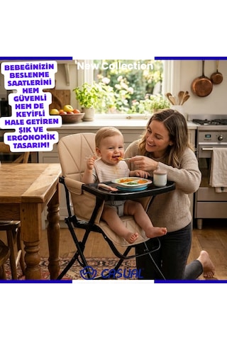 Casual Baressi Pratik Katlanabilir Mama Sandalyesi
