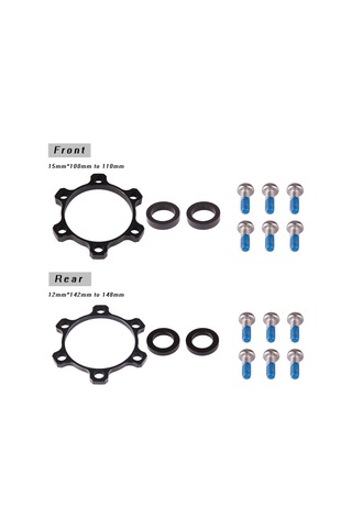 Hombey Arka Çark Hub Adaptörü 142 12 Mm'den 148 12 Mm'ye Alüminyum Alaşımlı Dönüştürücü Distancelik Çok Renkli
