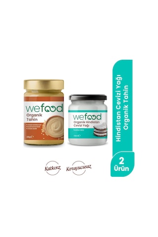 Wefood Organik Hindistan Cevizi Yağı 150 Ml + Wefood Organik Tahin 300 Gr 8683347038060 Diğer