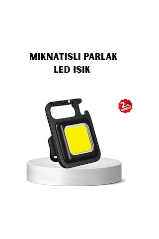 Usb Type-c Şarjlı Mini Fener - Manyetik Katlanabilir Ve Şişe Açacaklı Tasarım Diğer