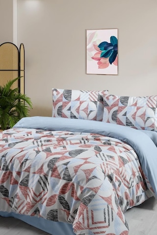 Çift Kişilik Nevresim Takımı Quadra - 200x220 Çok Renkli