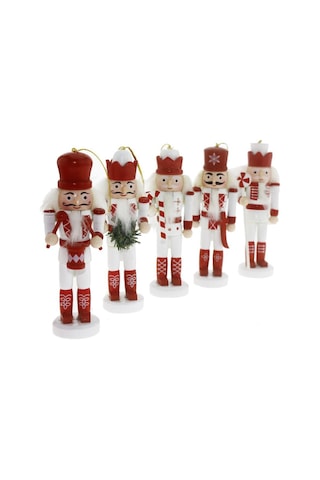 5 Adet 12cm Kurşun Asker Kırmızı