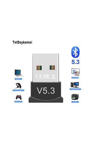 Bluetooth 5.3 Usb Adaptörü Verici Alıcı Bluetooth Ses Bluetooth Dongle Bluetooth 5.3