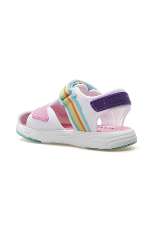 Vicco Flow Hafif Kız Çocuk Sandalet 25y 332.202 Pk Beyaz - Pembe
