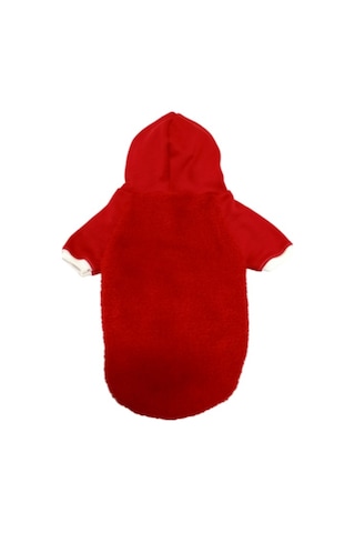 Welsoft Kırmızı Kapüşonlu Kedi Köpek Kıyafeti Elbisesi