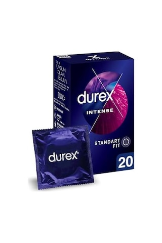 Intense Uyarıcı Jelli Ve Tırtıklı Prezervatif 20'li 1 X 20 Adet Açık Kahverengi
