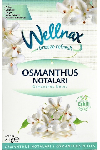 Wellnax Dolap ve Çekmece Kokusu Osmanthus Notaları Kesesi 5 x 21 G