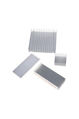 Yüksek Güçlü Led Ic Chip Soğutucu Radyatör Isı Emici İçin Ekstrüde Alüminyum Soğutucu 40 40 20mm