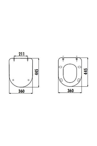 Creavit Duck Thermoplast Yavaş Kapanan Klozet Kapağı Beyaz Kc090