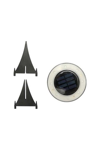 Ebitda Güneş Enerjili Sensörlü Zemin Lamba, 8led, Su Geçirmez, Bahçe Işığı