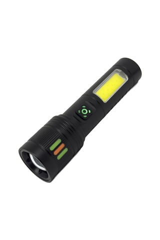 Panther Pt-6218 Usb Şarjlı El Feneri Siyah