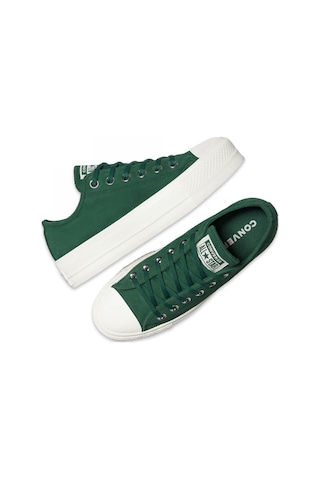 Converse A15533c Chuck Taylor All Star Lift Platform Colorful Suede Sneaker Yeşil Unisex A Yeşil