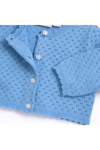Chicco Kız Bebek Örgü Hırka 09101853000000 000025 Mavi