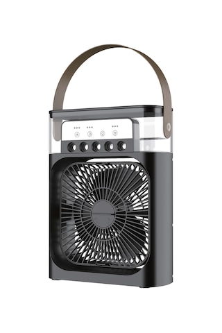 Blic Bwfn10 5 Başlıklı Buharlı Klima Fanı 600ml Su Hazneli Siyah Usb-c Şarjlı Masaüstü Air Cooler