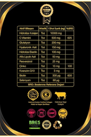 Dr. Sammy's Collagen Impact Plus Hidrolize Sığır Kolajeni 30 Shot