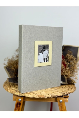 Rabsev 13x18cm 200 Fotoğraf Kapasiteli Lüks Çerçeveli Koton Fotoğraf Albümü WPP57200-V