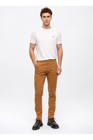 Back And Bond Normal Bel Normal Paça Slim Fit Vizon Erkek Pantolon B33w32005 Vizon