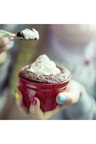 Emile Henry Fırın Kabı Ramekin No.8 Burgundy 2'li Set Kırmızı