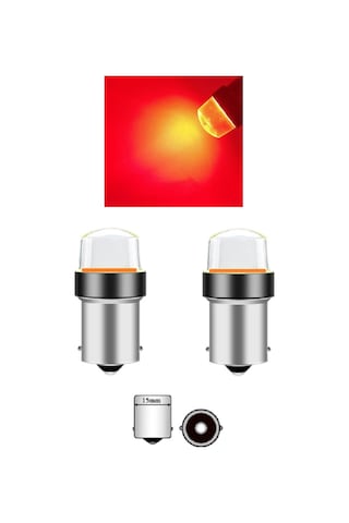 KIRMIZI LED OTO AMPUL ÇAKARLI STOP SİS TEK DUY P21W 2 Adet