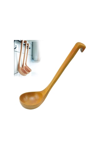 Ahşap Kepçe Çorba Mutfağı Yemek Kaşığı Doğal Ahşap Çatal Bıçak Takımı Kaşığı Diğer