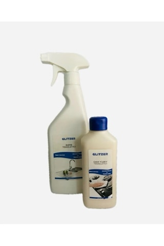 Glıtzer Seramik Cam Ocak Temizleyicisi 250ml Mutfak Ve Banyo Kireç Temizleyici 500ml Set Diğer