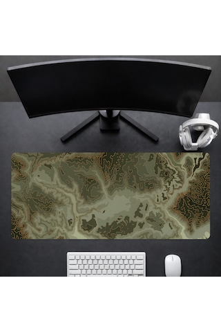 90x40 Cm Oyuncu Gaming Mouse Pad Kaymaz Kauçuk Taban Fare Altlığı Xxl Mousepad Topo Serisi 03