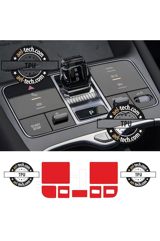 Byd Sealion 7 Uyumlu Vites Etrafı Piano Black Tpu Koruyucu 7li Se