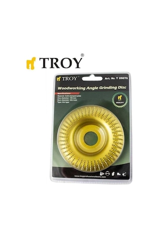 Troy Avuç Taşlama İçin Ahşap Aşındırıcı Törpü Disk 100 mm Toroida