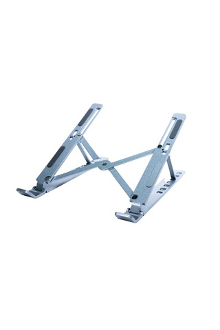 4bh31g Gri Laptop Standı Metal, Katlanabilir & Ergonomik Tasarı