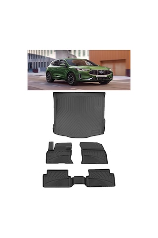 Sahler Premıum Ford Kuga 2020 Ve Sonrası 4.5d Paspas 3d Rizline Bagaj Havuzu