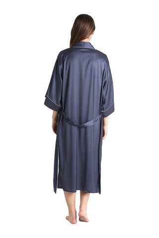 U&me Saten Sabahlık Lacivert Um220431101 R007 Lacivert