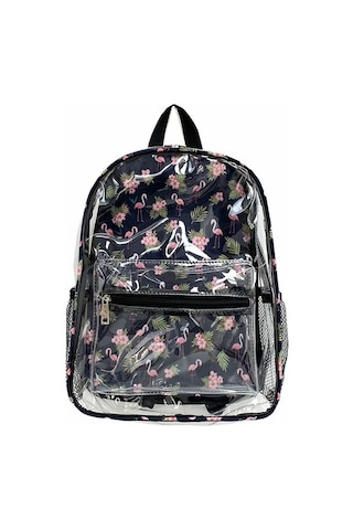 Pvc Öğrenci Moda Takım Şeffaf Sırt Çantası Ihsoh2 Pembe