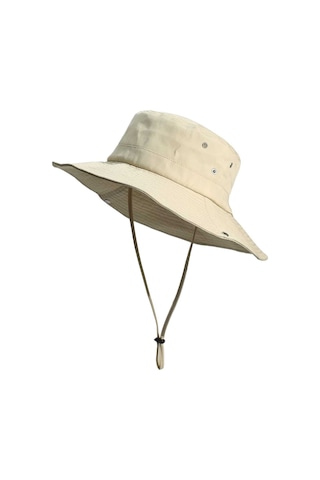 Tezzgelsin Unisex Yazlık Katlanabilir Safari Fötr Şapka Bej