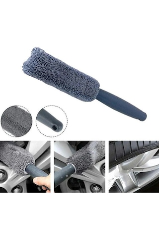 Yüksek Kalite Mikrofiber Jant Temizleme Fırçası Lastik Ölü Köşeler Etkili Temizlik Elastik Kir Leke