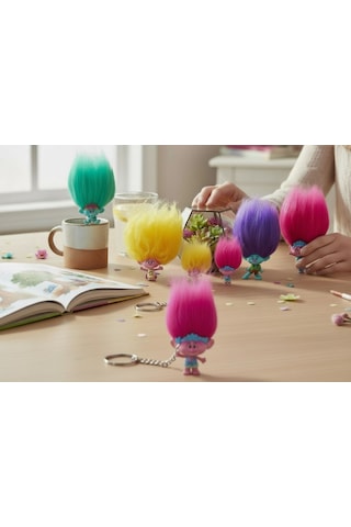 Mattel Trolls Band Together Sürpriz Figür - 1 Adet Çantaya Takılabilen Sürpriz Troll Figür