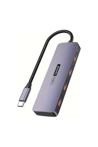 Xuweiwei 4 In 1 4c Hub Usb3 2 10gbps Yuksek Hizli Veri Transferi 4 Type C Portlu Mobil Telefon Tablet Uyumlu Windows İos Sistemleri Destekler